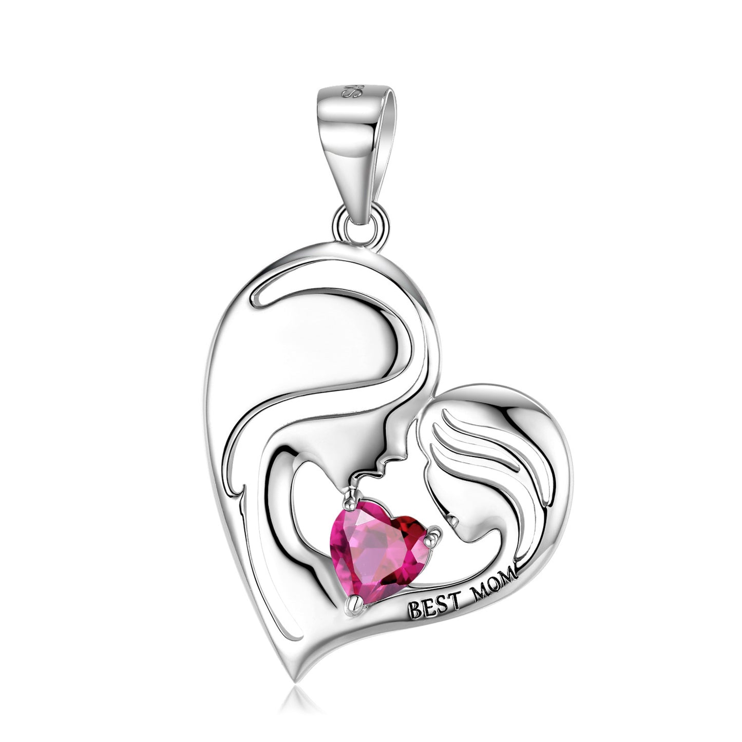 Best Mom Sterling Silver Necklace