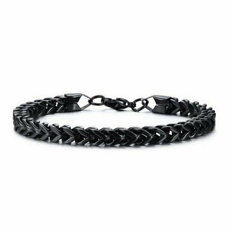 Stylish Stainless Steel Link Chain Bracelet for Men