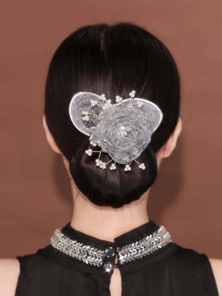 Starry Sky Flower U-shaped Hair Clip