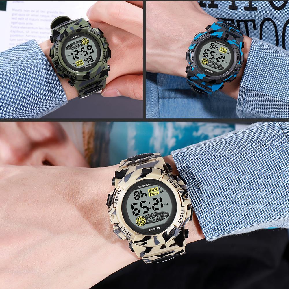 Colorful Luminous Electronic Watch for Children and Students
