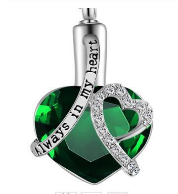 Glass Love Urn Memorial Pendant