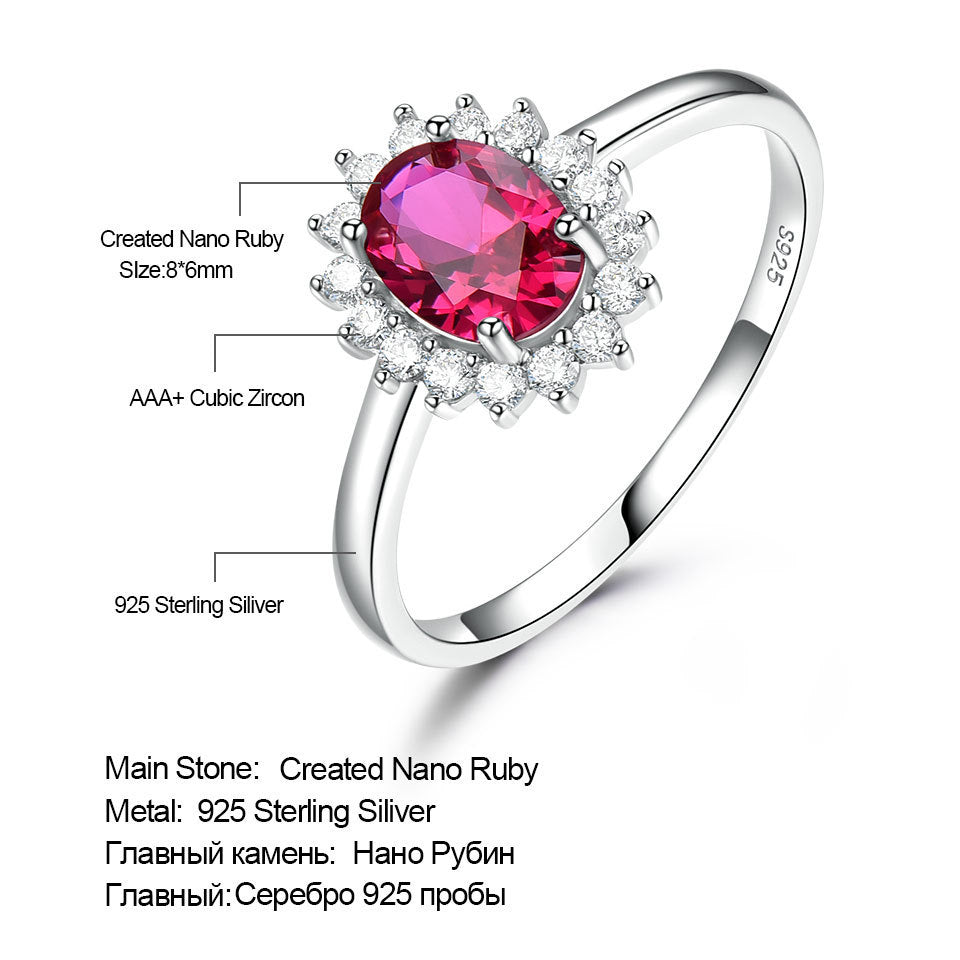 Tricolor Gemstone Floral Ring