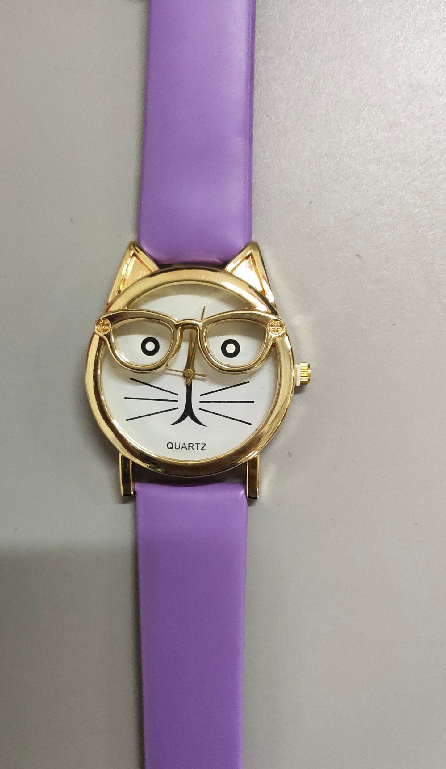 Adorable Cartoon Cat Face Children's Watch
