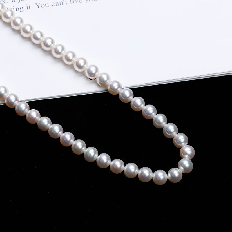 Elegant White Pearl Necklace
