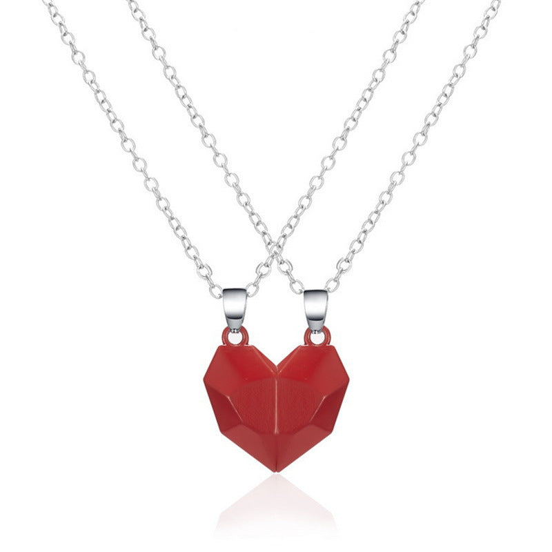 Creative Magnetic Wishing Stone Couple's Necklace