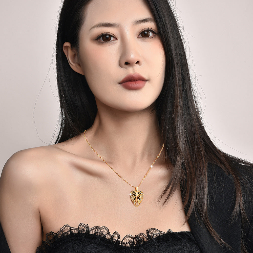 Personalized Zirconia Heart Locket Necklace