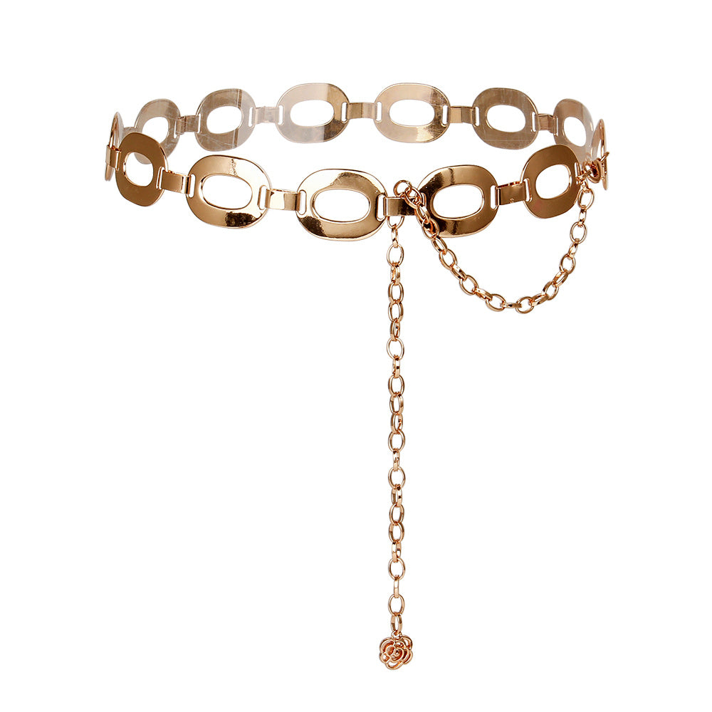 O-Ring Metal Waist Chain Belt - High-Grade Adjustable