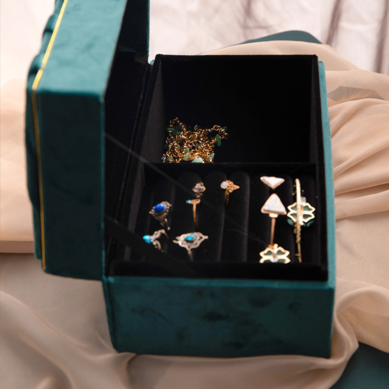 Flannel Lined Desktop Jewelry Box