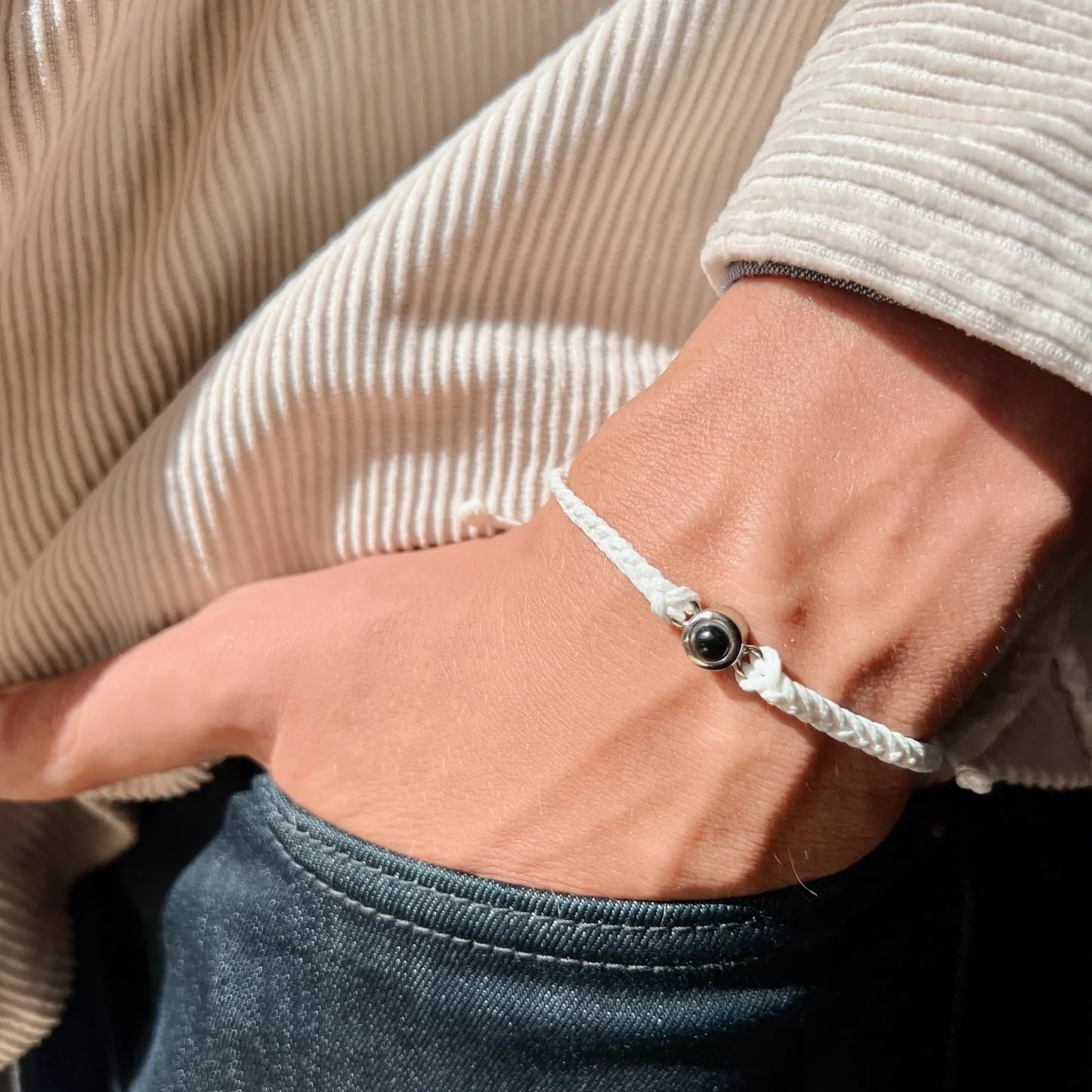 Custom Photo Projection Braided Bracelet