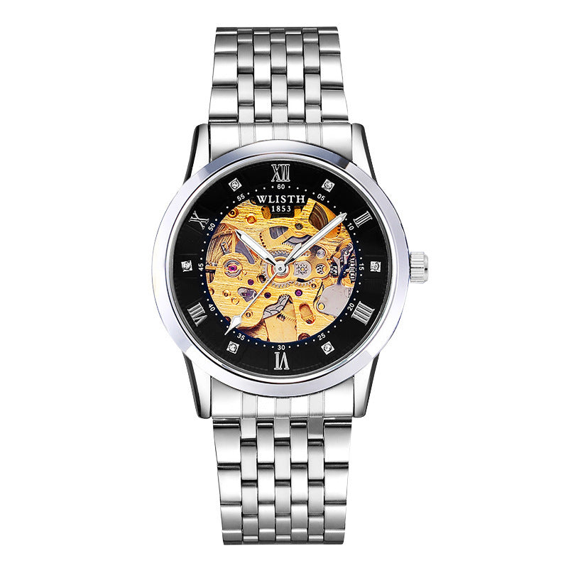 Business Men's Automatic Mechanical Stainless Steel Watch