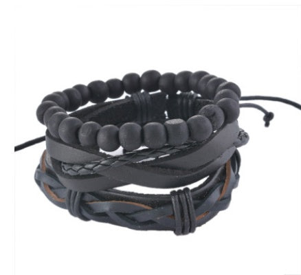 Artisan Leather Multilayer Bracelet