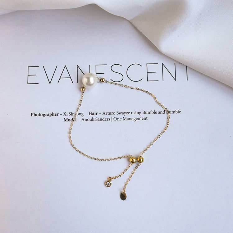 Real Hemp 14K Gold Akoya Pearl Bracelet