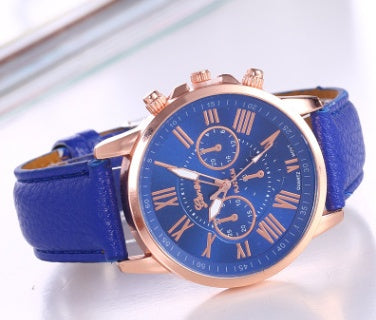 Timeless Roman Quartz Watch with Luminous Display