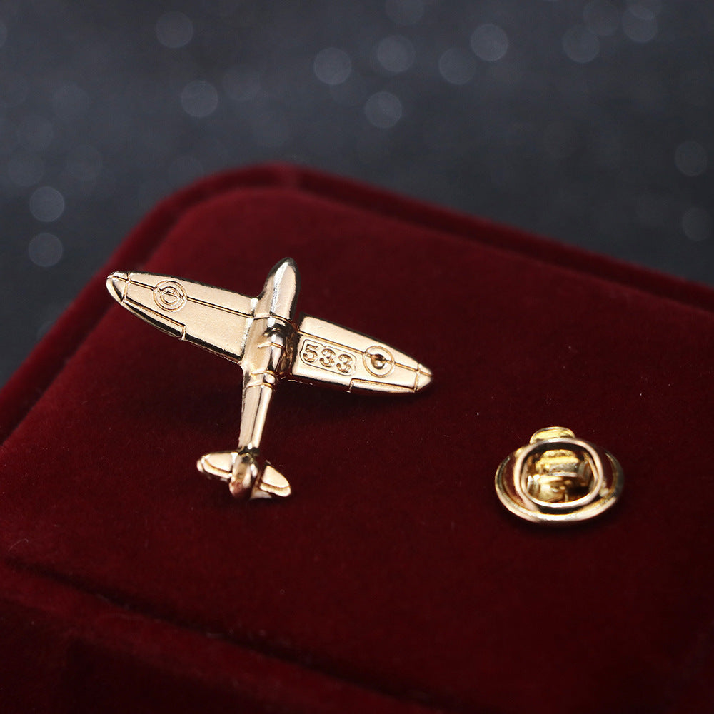 Trendy Small Aircraft Alloy Corsage for Suits & Sweaters