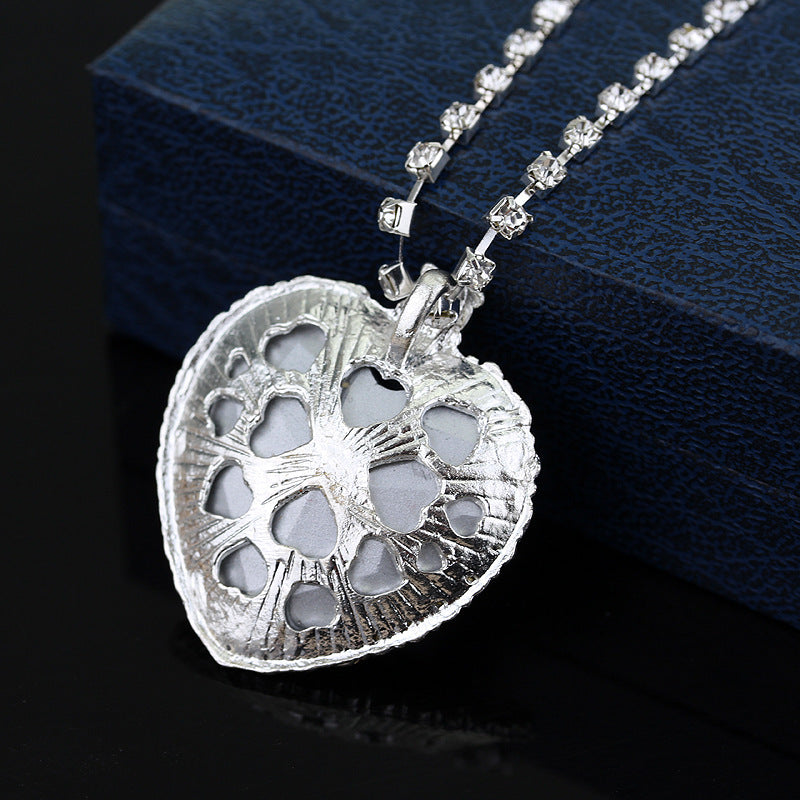 "Heart of the Sea" Crystal Pendant Necklace
