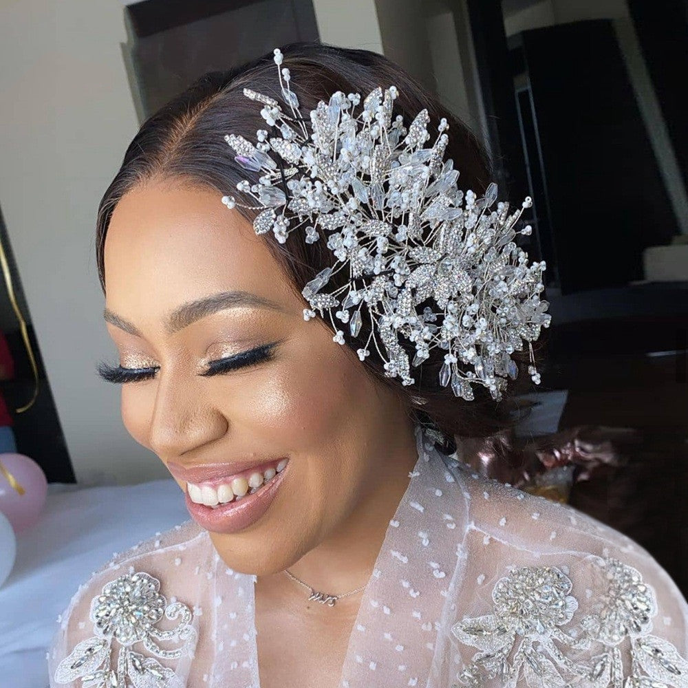 Opulent Gold Exaggerated Bridal Headpiece Set