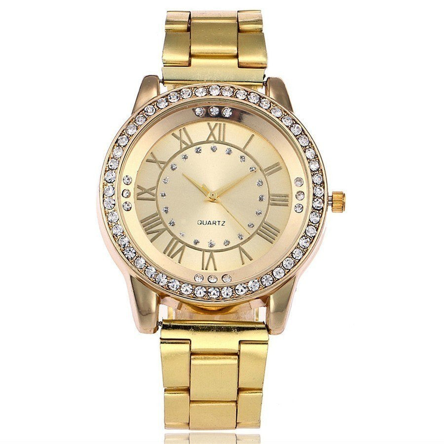 Vansvar Rose Gold Stainless Steel Women's Watch