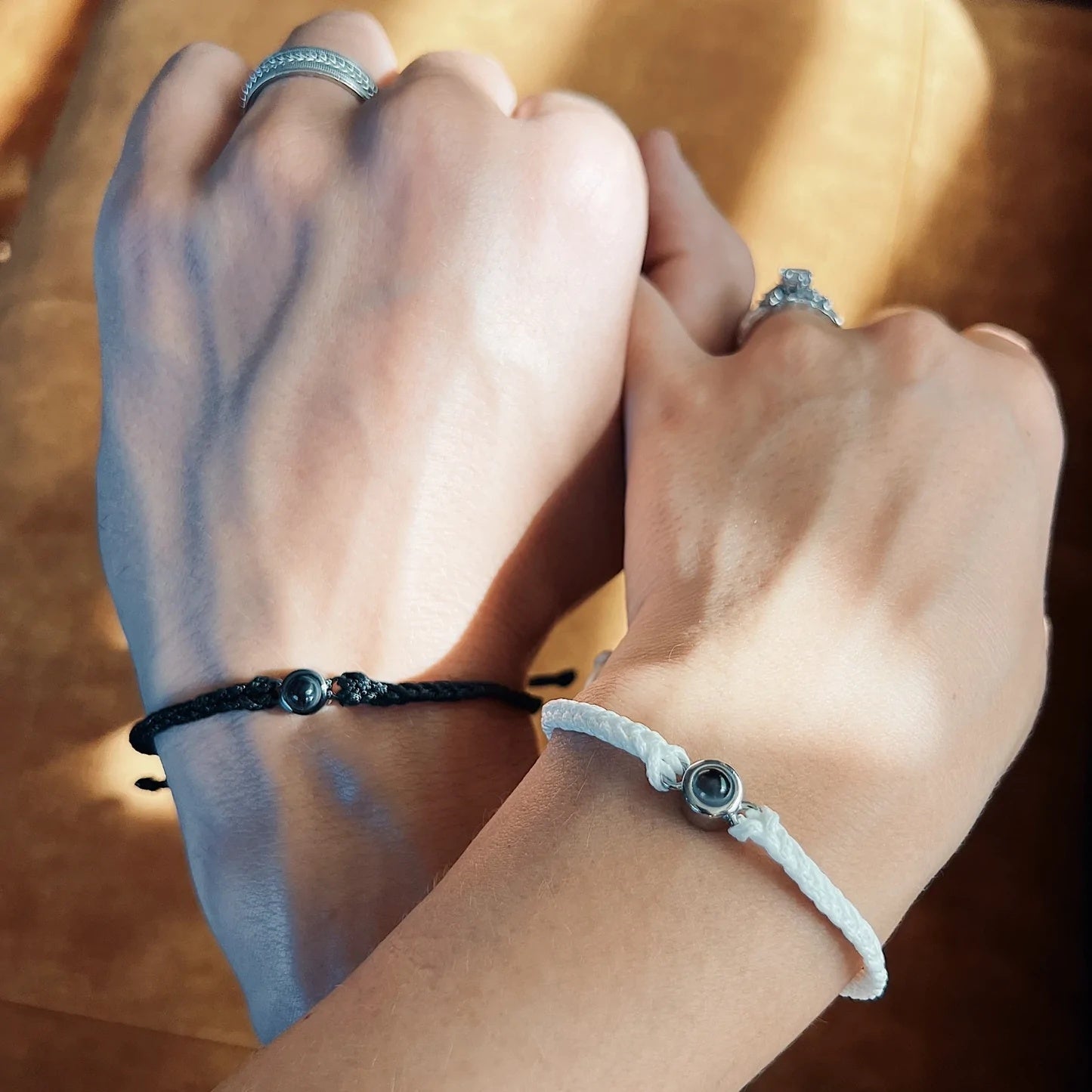 Custom Photo Projection Braided Bracelet