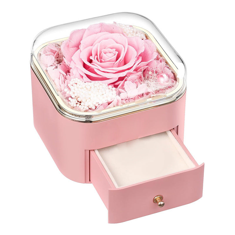 Preserved Rose Drawer Jewelry Gift Box