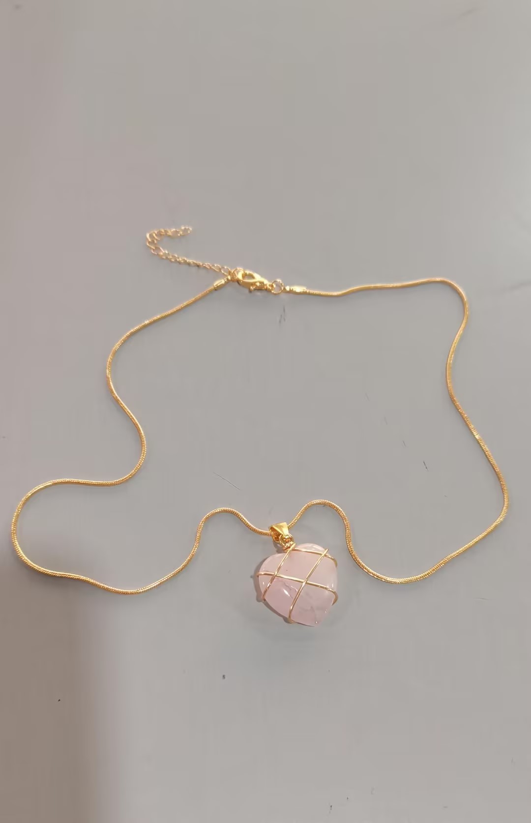 Moonstone Princess Heart Necklace
