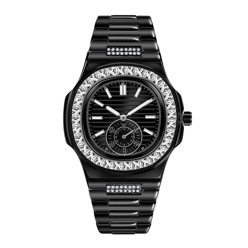 Men's Luxury Diamond-Accent Alloy Watch
