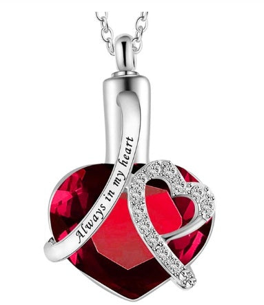 "Always in My Heart" Urn Pendant & Perfume Bottle