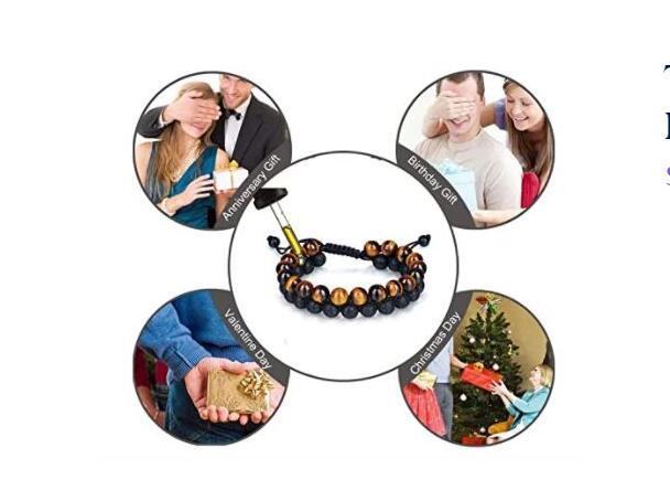 Tiger's Eye & Lava Stone Wellness Bracelet
