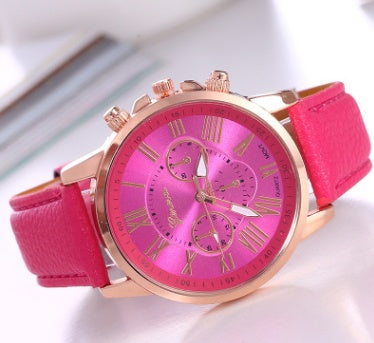 Timeless Roman Quartz Watch with Luminous Display