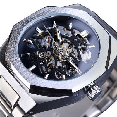 Men's Skeleton Automatic Self-Wind Watch