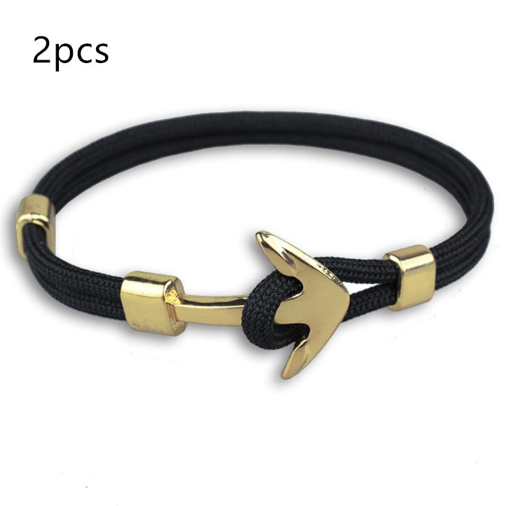 Nautical Anchor Braided Bracelet
