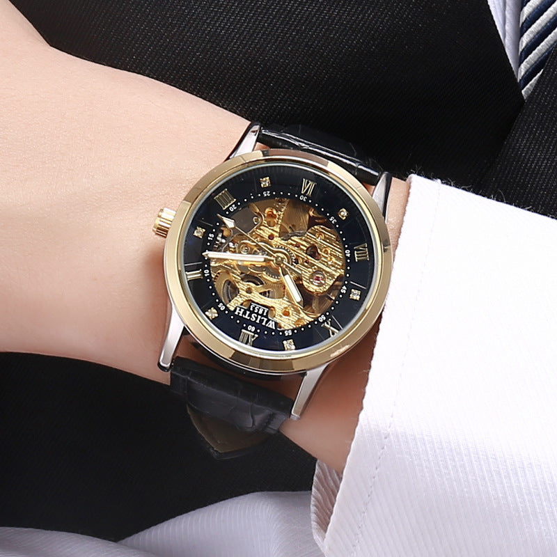 Business Men's Automatic Mechanical Stainless Steel Watch