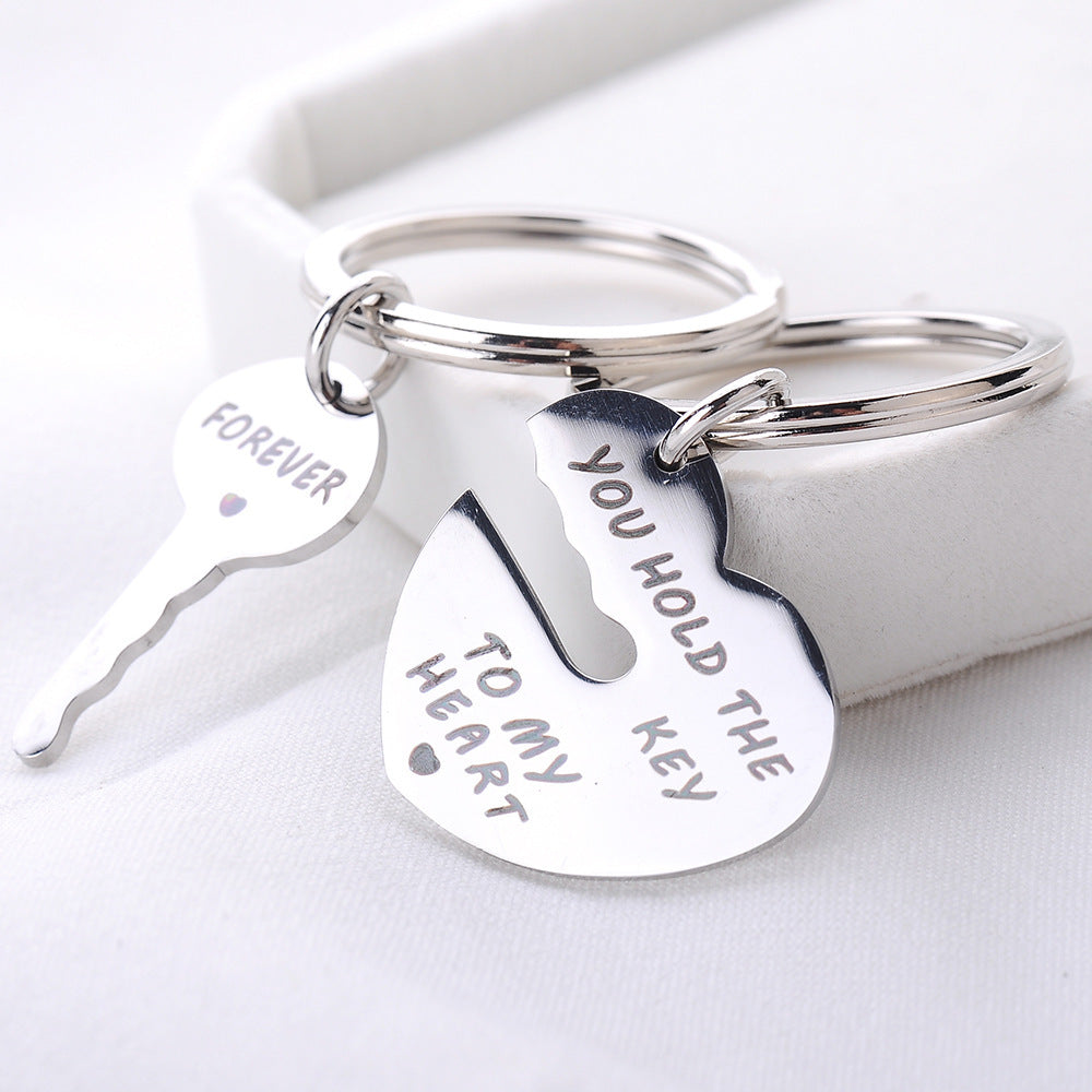 Popular Heart-shaped Keychain Set