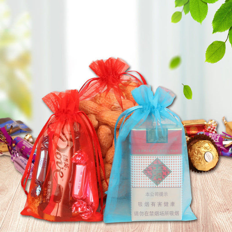 Fabric Drawstring Jewelry Storage Bag (100-Pack)