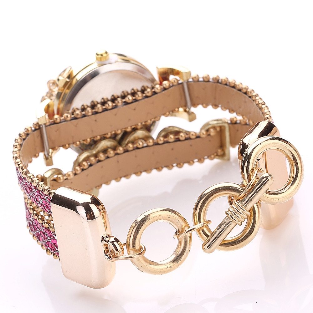 FanTeeDa Rhinestone Bracelet Watch for Women