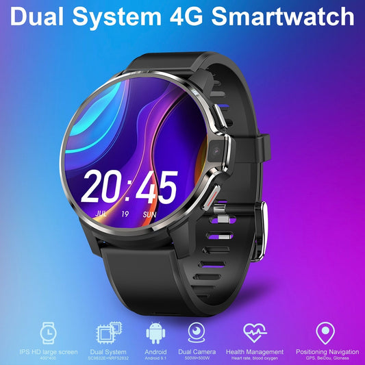 4G Dual System Smart Watch: Large Screen & Advanced Features