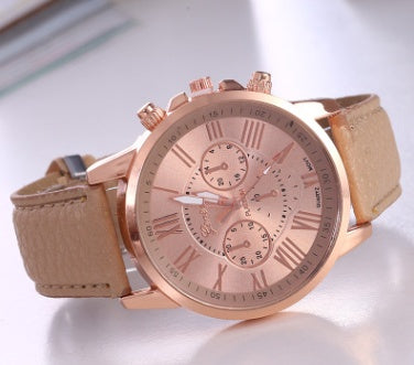 Timeless Roman Quartz Watch with Luminous Display