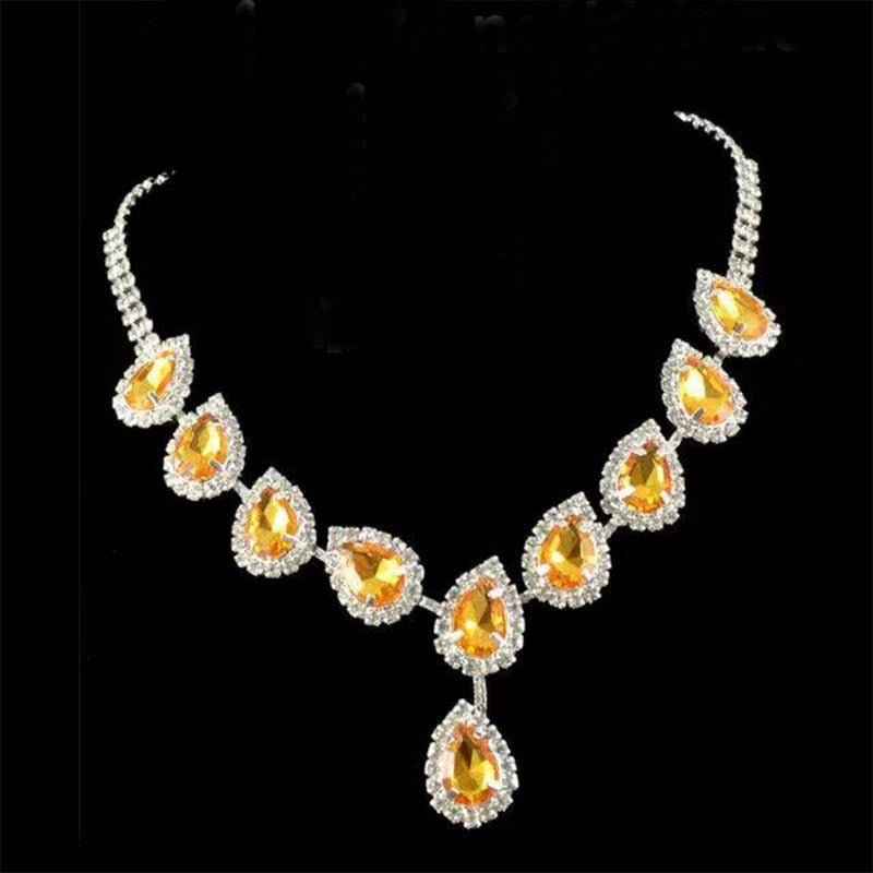 Dazzling Zirconia Gemstone Jewelry Set