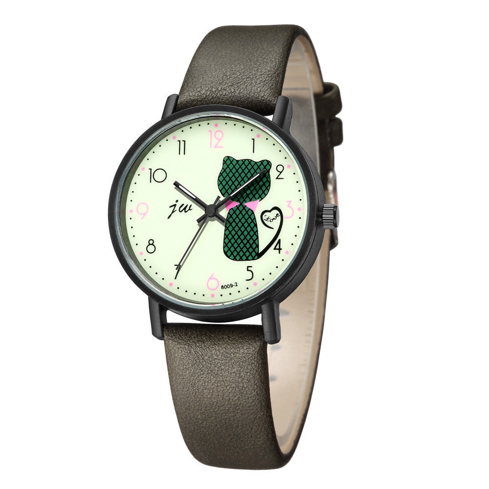 Feline Whimsy Casual Quartz Watch