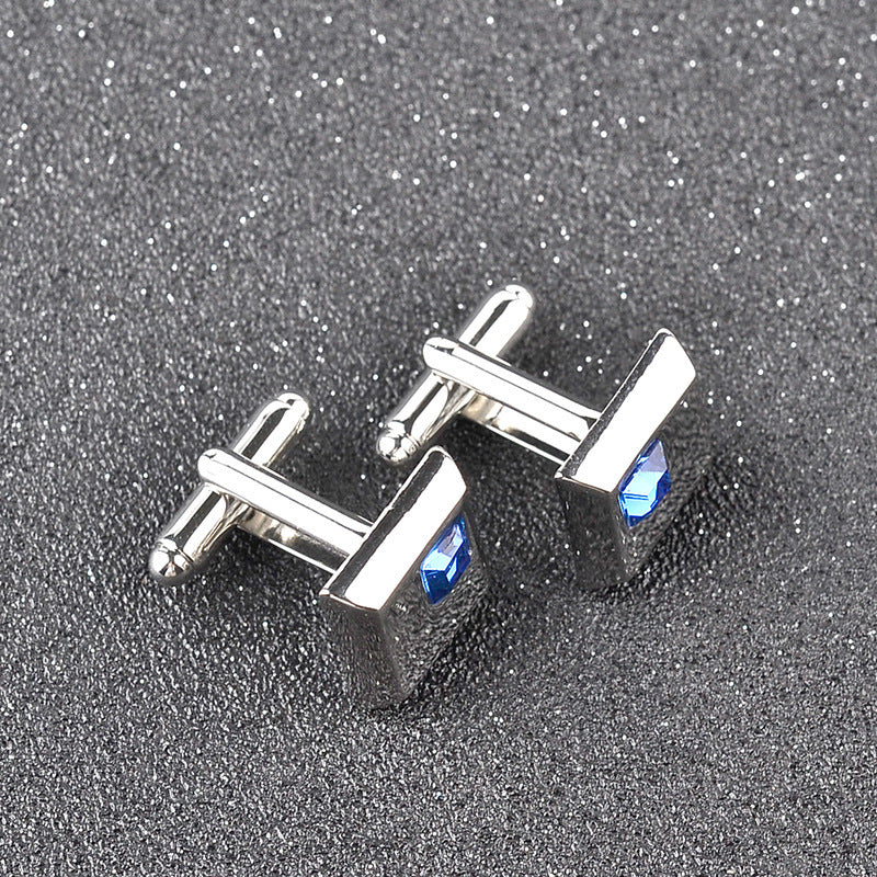 Fashionable Men's French Shirt Diamond Cufflinks
