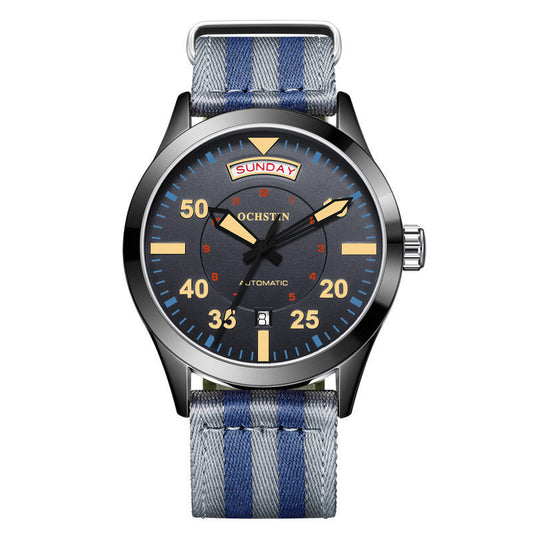 Automatic Mechanical Waterproof Nylon Watch