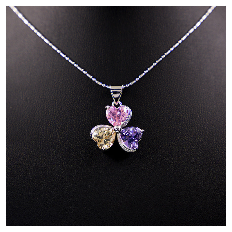 Dazzling Clover Zircon Diamond Jewelry Set for Women