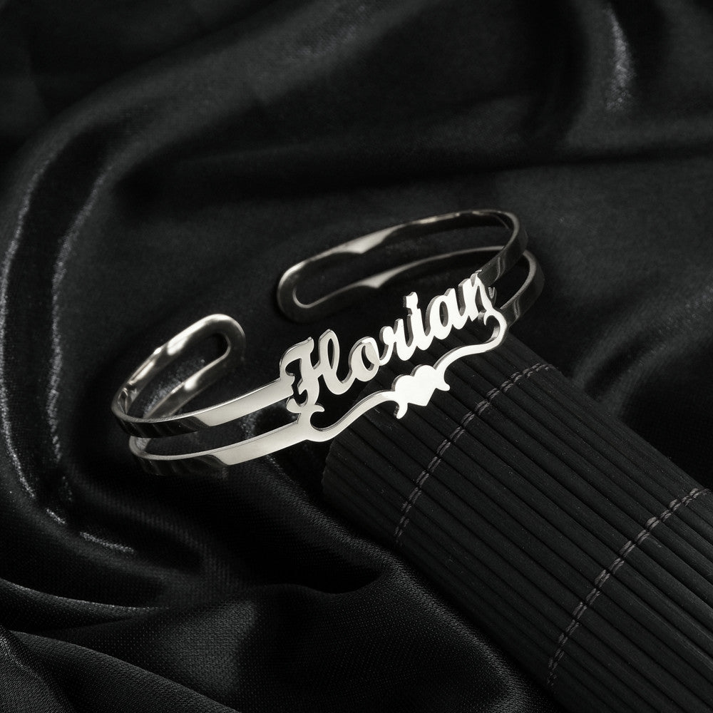 Personalized Name Stainless Steel Bangle