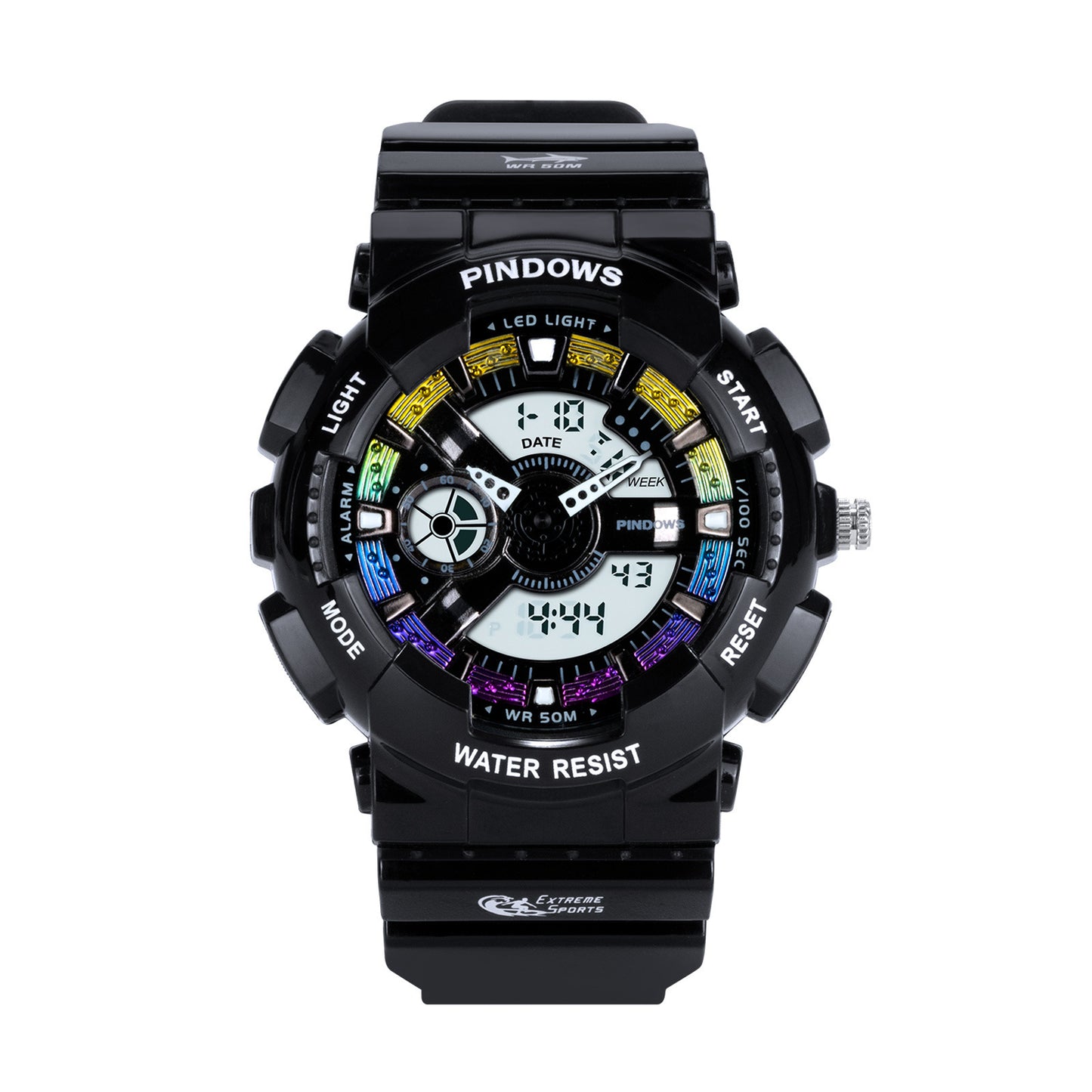 Boys' 50M Waterproof Outdoor Sports Electronic Watch