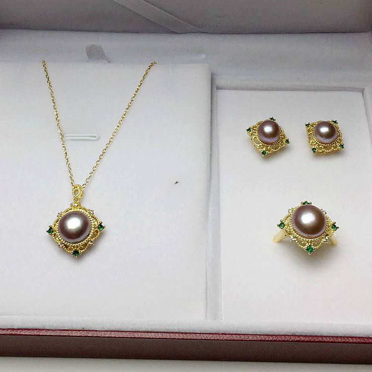 Freshwater Pearl 3-Piece Jewelry Set