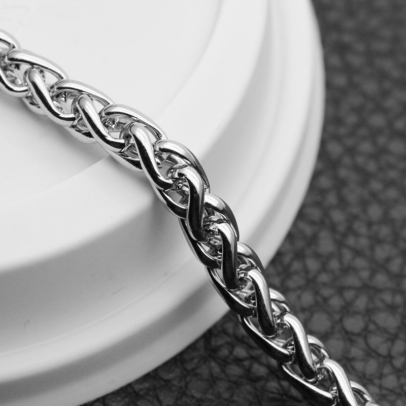 Stainless Steel Wheat Chain Necklace