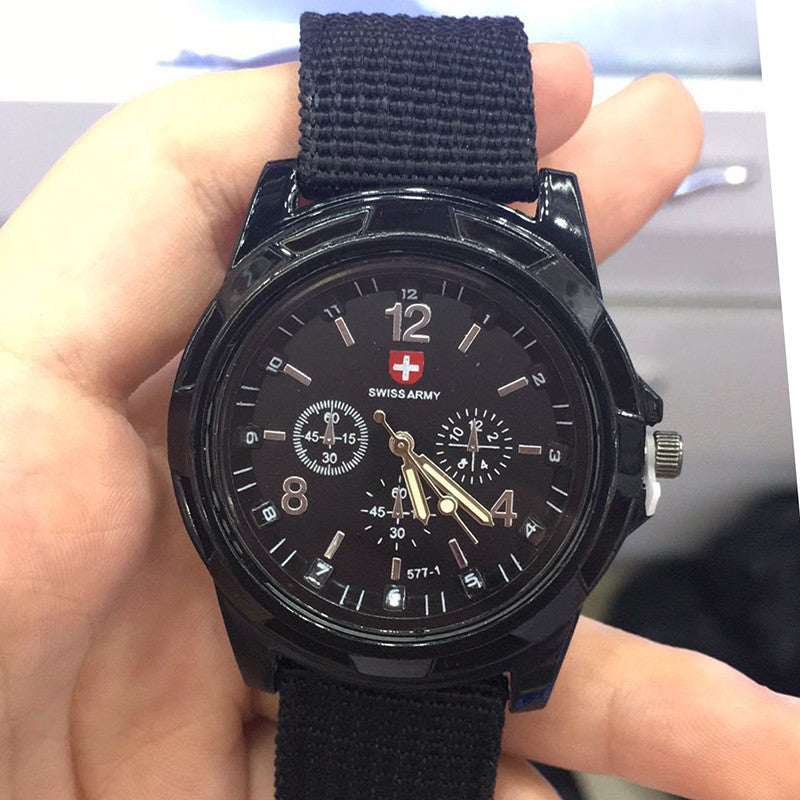 Military-Inspired Men's Sport Quartz Watch