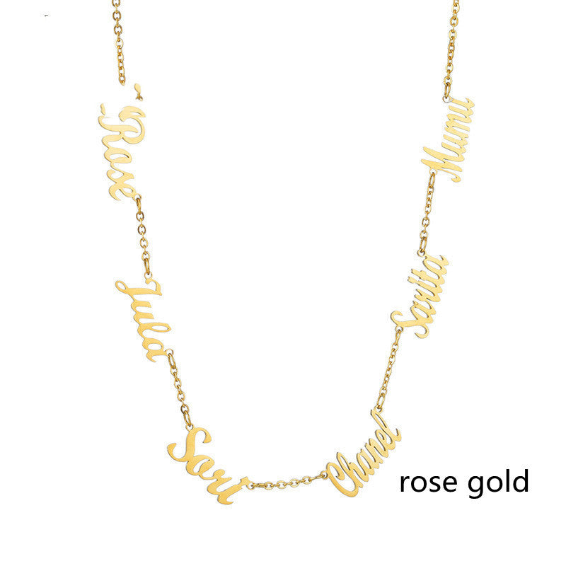 Personalized Multi-Name Necklace