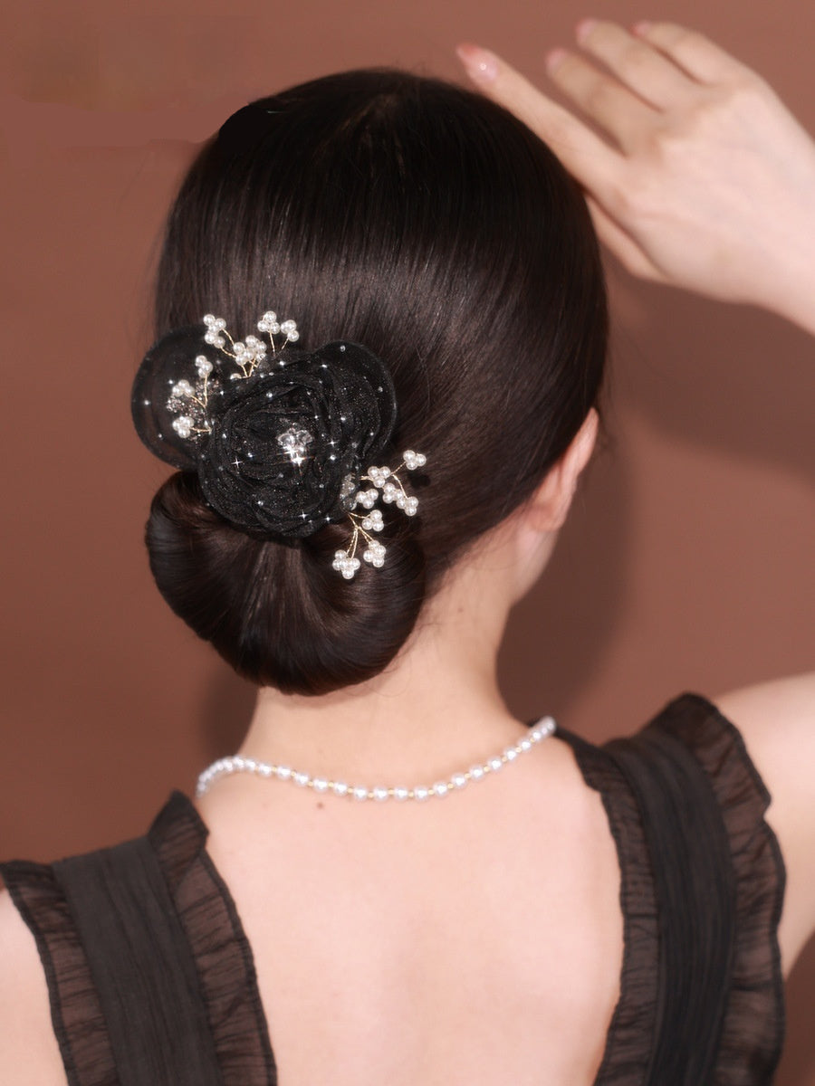 Starry Sky Flower U-shaped Hair Clip