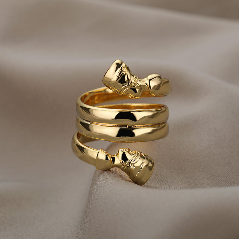 Indian Double Layered Couple Rings