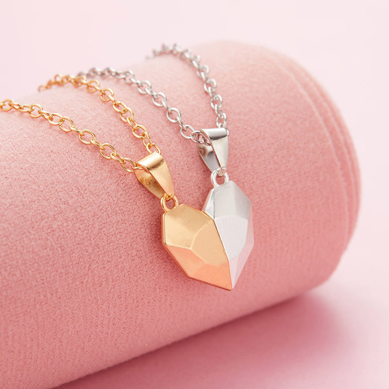 Creative Magnetic Wishing Stone Couple's Necklace